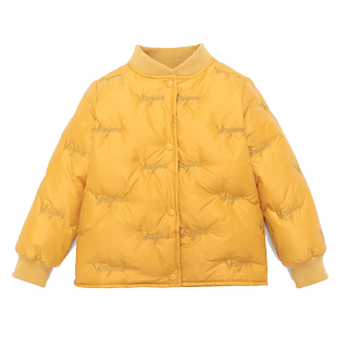 雅鹿儿童轻薄羽绒服内胆男童女童中大童宝宝短款无领内穿秋冬外套