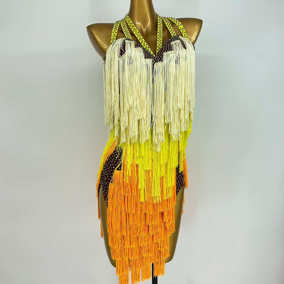 新款成人拉丁舞演出服拉丁舞比赛服少儿演出服女表演服装M79