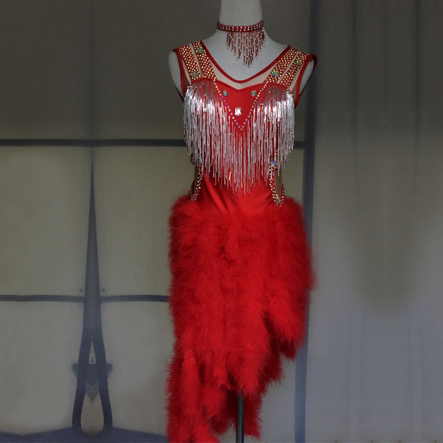 少儿儿童拉丁舞比赛服成人拉丁舞表演服拉丁舞演出服拉丁舞裙D78