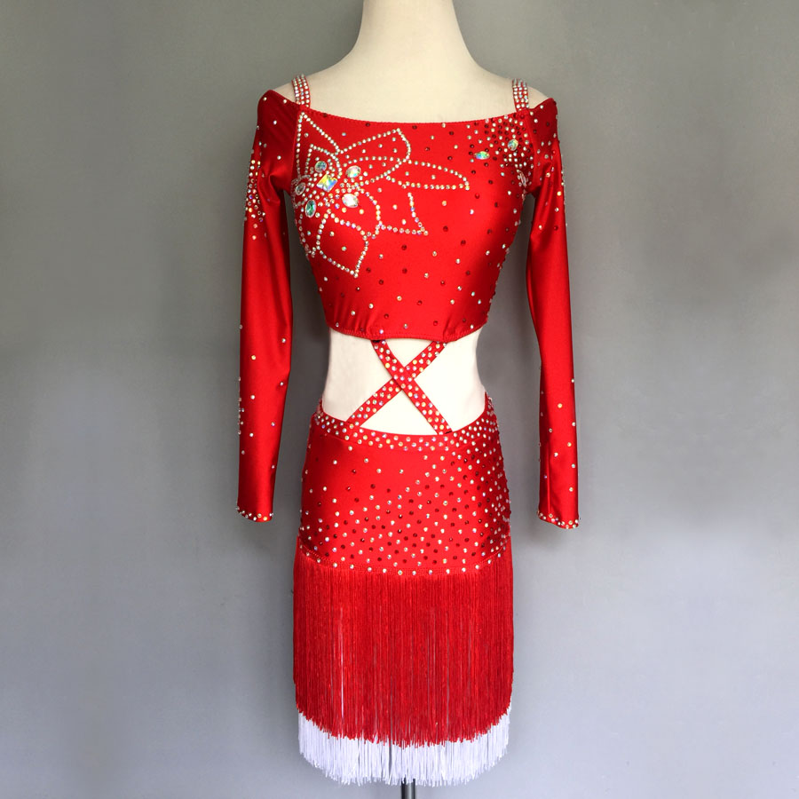 少儿拉丁舞表演服拉丁舞比赛服拉丁舞表演服装拉丁舞演出服女E92