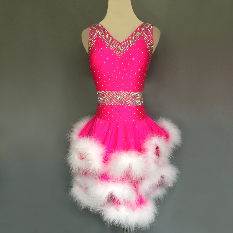 少儿拉丁舞表演服拉丁舞比赛服拉丁舞表演服装拉丁舞演出服女h59