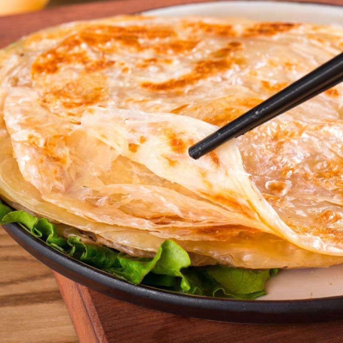 【整箱60片】台湾手抓饼面饼家庭装原味早餐正宗生面煎饼带酱原味