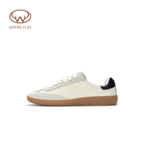 WAYNEFLEX休闲平跟圆头德训鞋