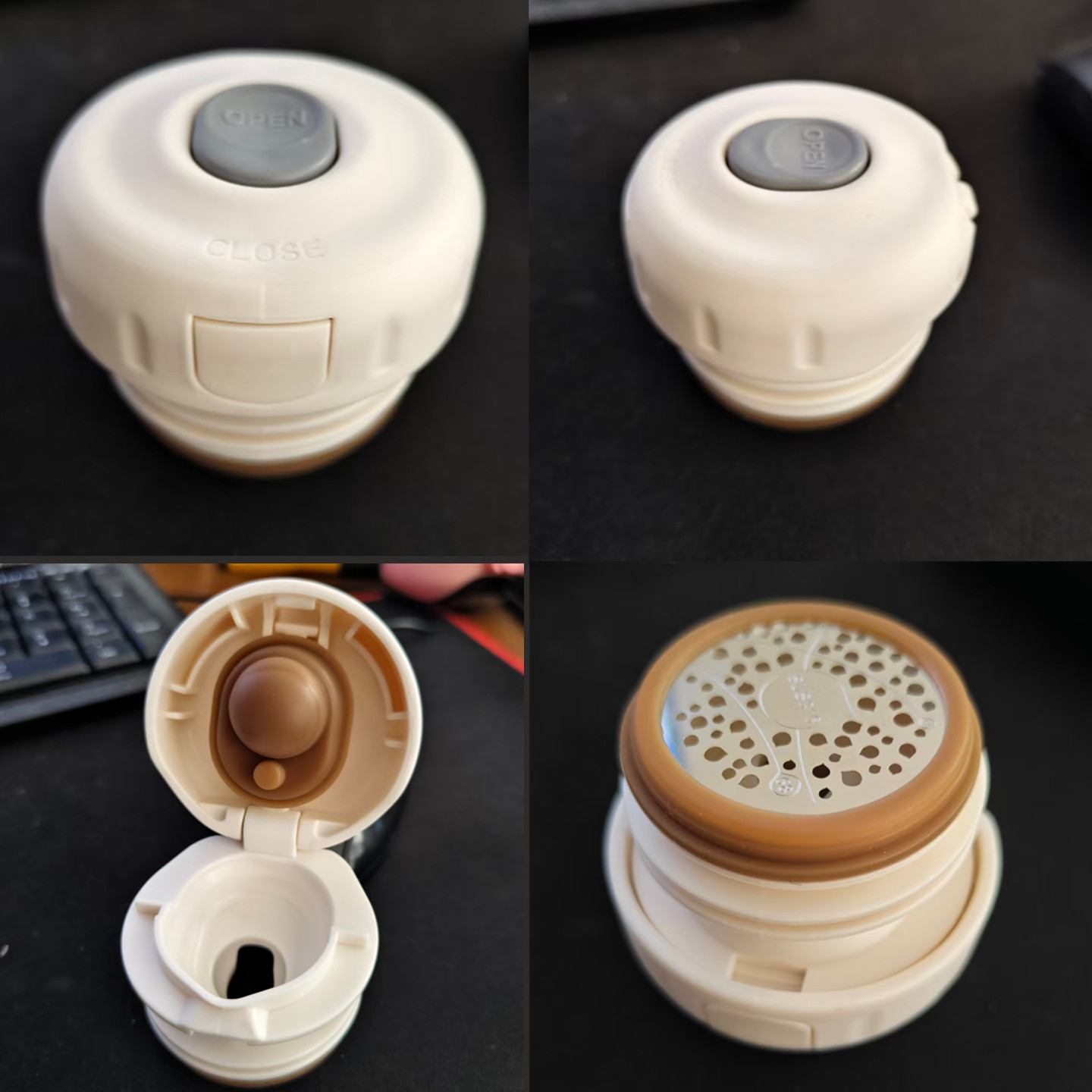 儿童保温杯内塞大容量水杯盖子内开关防漏按压内盖通用配件新品