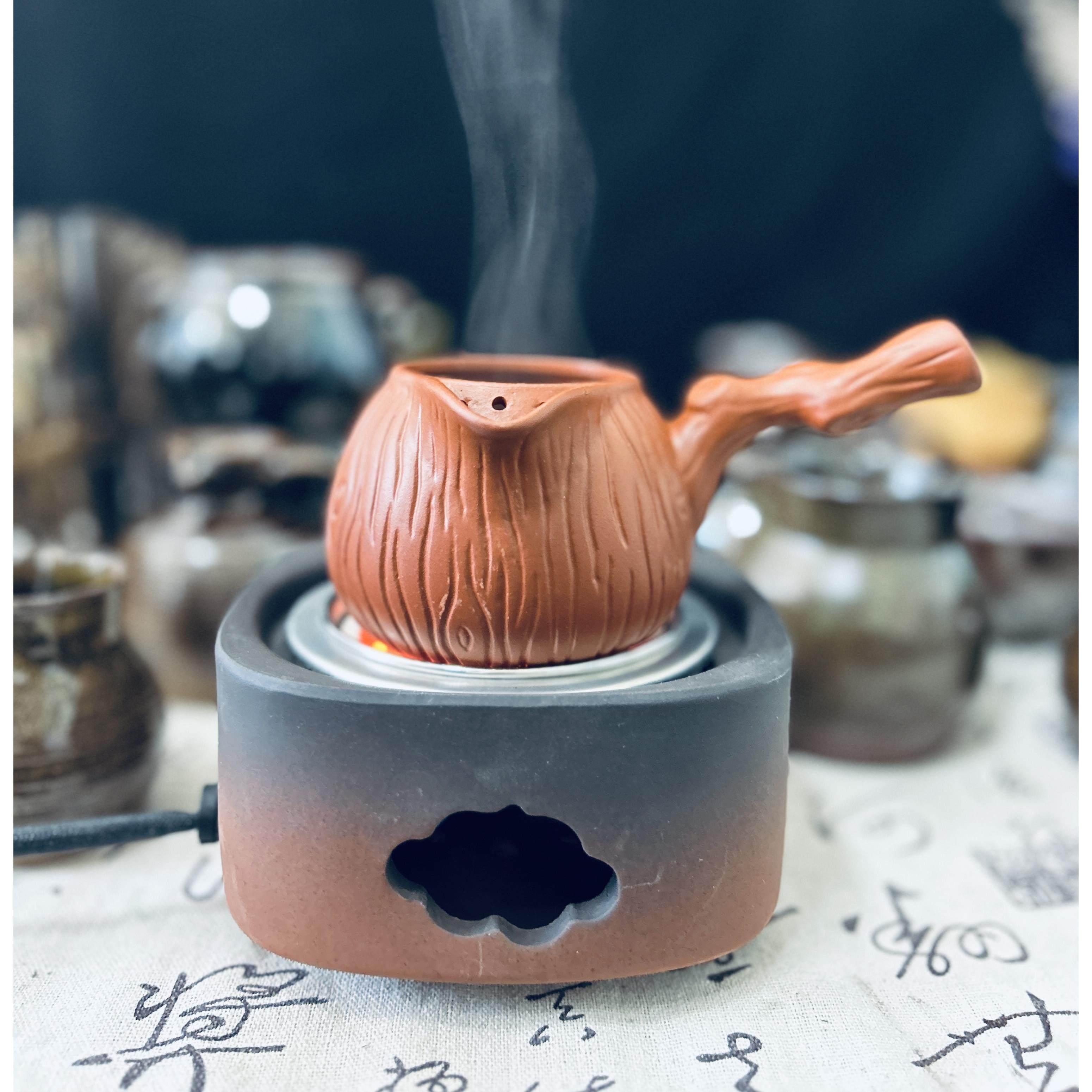 小型便携式家用电炉子甘肃罐罐茶煮茶快速熬茶加热炉子陶泥炉明火