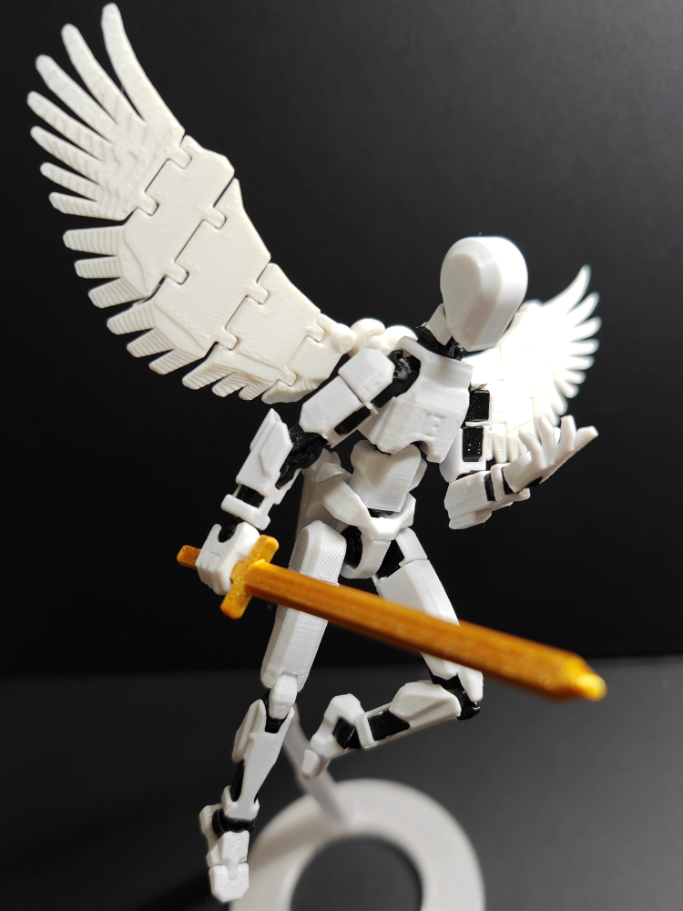 多关节可动3d打印人偶手办模型超可动玩偶全身活动小萝卜积木玩具