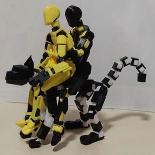 3D打印幸运13新款 宠物机器狗人偶坐骑解压玩具多关节超可动模型摆