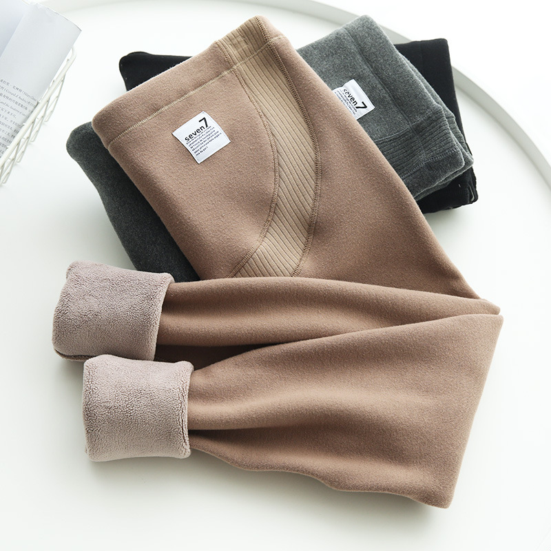 日本冬季加厚保暖托腹孕妇裤子