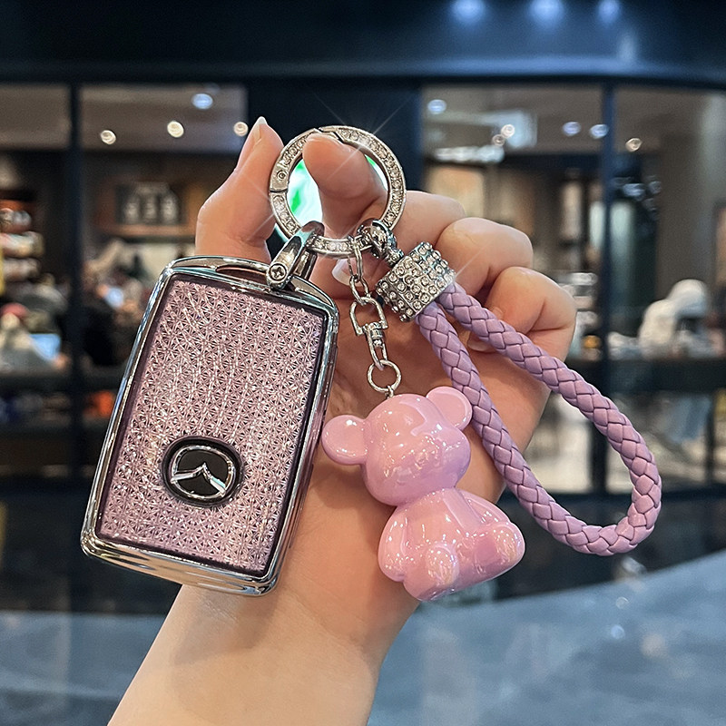 专用马自达cx5钥匙套3昂克赛拉cx4阿特兹行也CX30汽车保护壳扣女