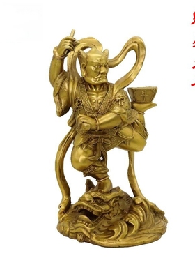 全铜魁星点斗摆件家居工艺品书房装饰品办公室工艺品招财礼品中式