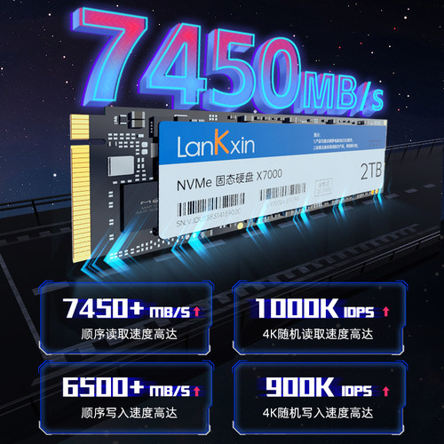 兰科芯pcie4.0固态硬盘7400M/秒