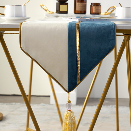 轻奢高档茶几旗布盖布巾中间装饰