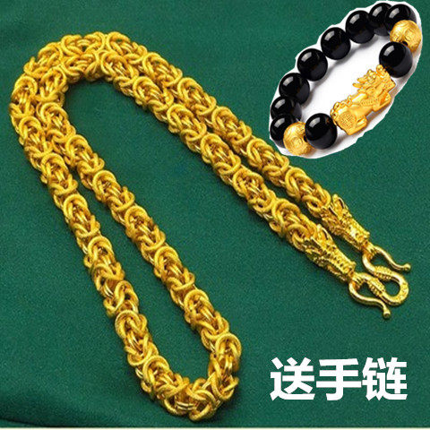 Vietnam Shakin Necklace Thailand daikin chain Bead Faucet Fade gold 999 Men necklacein the Accessories/Fashion Jewelry, Necklace  category - from Buy2taobao.com to provide professional Taobao agent buy service