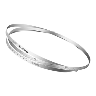 日本三量不锈钢柔性外径π尺派尺兀尺O型圈圆周尺游标直径测量尺