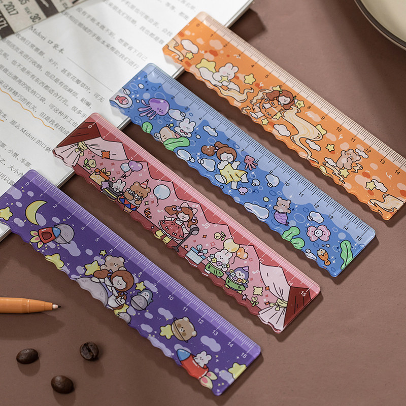 语闲午后阿果系列手绘卡通亚克力直尺子可爱小学生用品初中手帐手账专用高颜值直尺带波浪线儿童尺4色可选|msdalam kategori Kamus elektronik/buku kertas elektronik/alat tulis, Lukisan produk pengukuran, Pelbagai jenis kaki/set persegi - dari Buy2taobao.com untuk memberikan perkhidmatan ejen Taobao profesional membeli