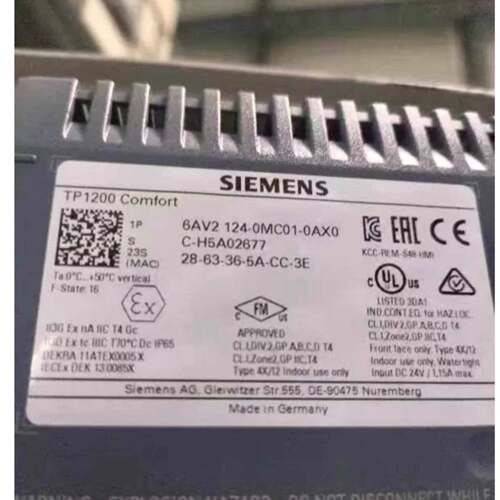 可维修西门子TP1200 Comfort 6AV2 124-0议价