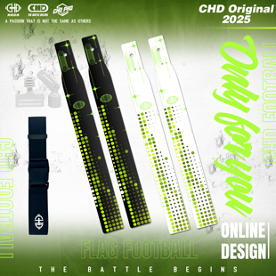 CHD腰旗美式橄榄球腰带空气扣成人Flag football可拆卸飘带成人