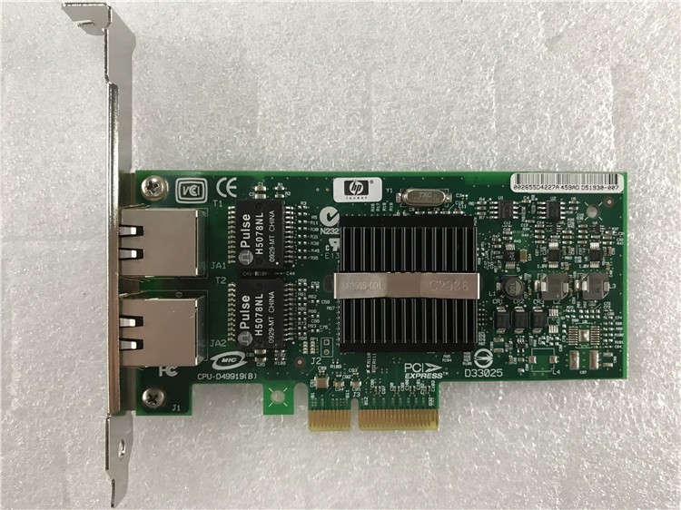 HP NC360T 惠普双口千兆网卡服务器 82571 PCIE 412651-001