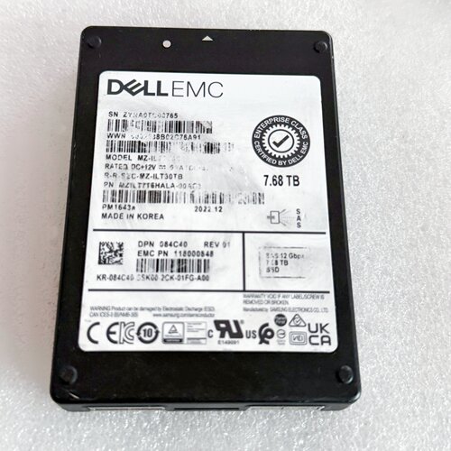 DELLEMC7.68TB2.5寸SAS12G