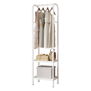 挂衣架落地杆家用卧室转角衣帽架置物架室内床边晾衣服架结实耐用