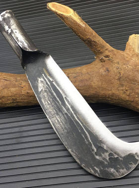 砍树刀加重砍柴刀手工锻打砍竹刀弹簧钢开路刀老式农用勾刀开荒刀