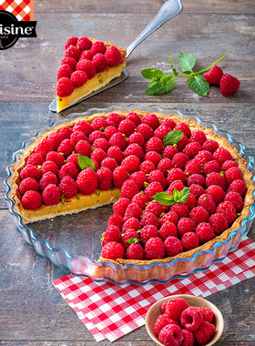 圆形蛋糕披萨烤盘微波炉烤箱专用器皿耐热耐高温玻璃盘烘焙模具