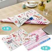 Bảng mat trẻ em tiểu học phim hoạt hình placemat trưa cách nhiệt lớp chống thấm và dầu có thể giặt được gấp vải bàn - Khăn trải bàn