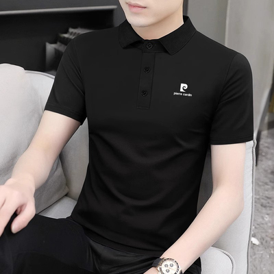 皮尔卡丹男装衬衫百搭宽松刺绣