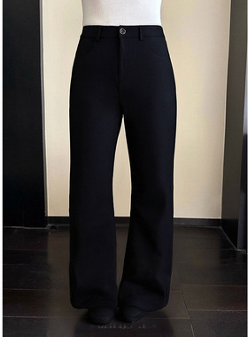 90白鸭绒保暖黑色羽绒裤长裤女2025秋冬新款洋气修身显瘦直筒裤子