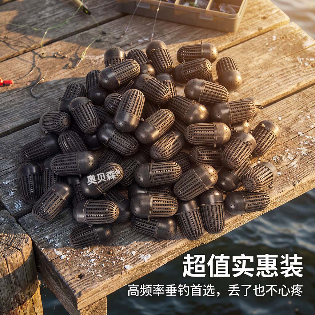 新款加厚饵料球蚯蚓装饵料工具钓鱼鱼饵笼耳料笼海鲜专用饵料虾笼