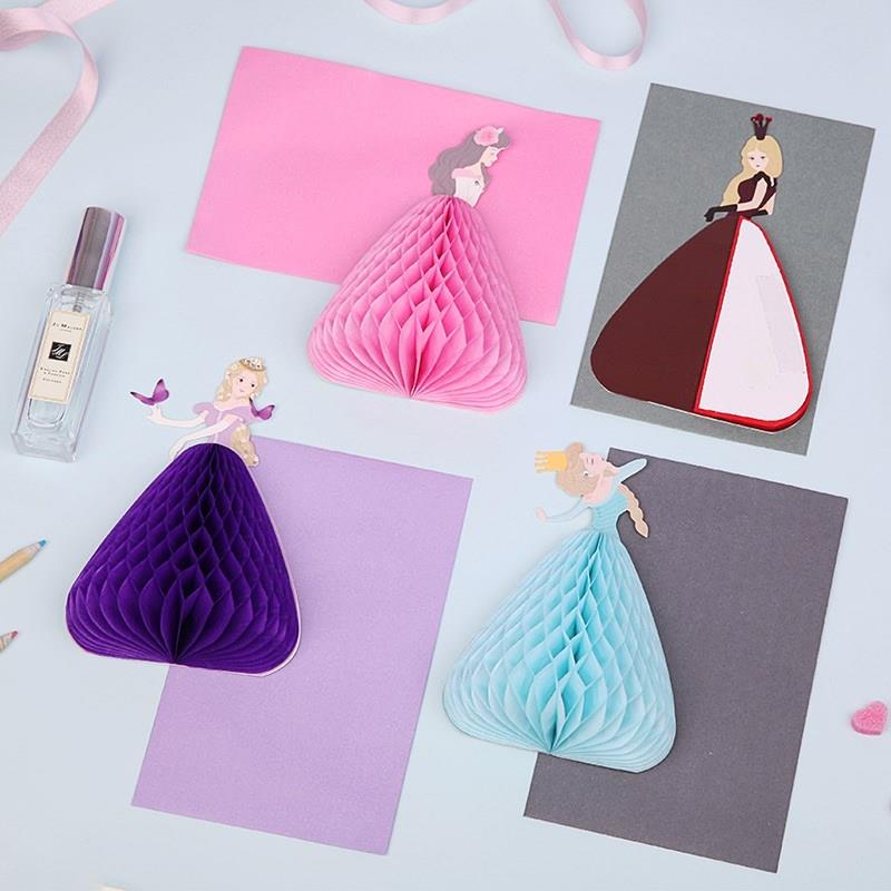2019 new pattern wedding invitation 3D Disney Princess diy card envelope Paper quality birthday festival Greeting cardsin the Festive supplies/Gift , Greeting Cards/Card  category - from Buy2taobao.com to provide professional Taobao agent buy service