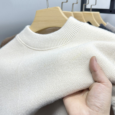 加厚加厚针织衫雪尼尔半高领毛衣
