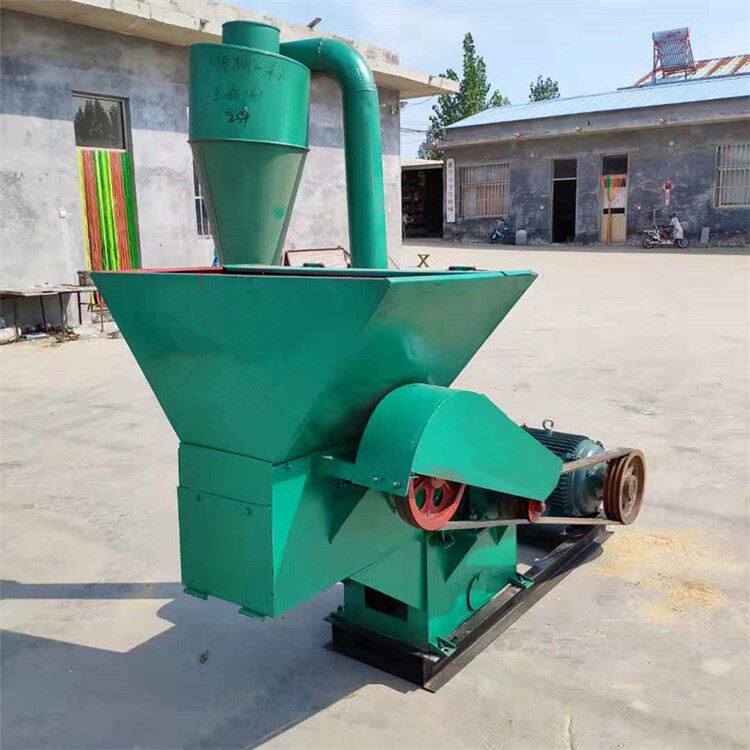 沙克龙除尘牧草草粉机花生秧饲料打糠机锤片式秸秆杂草粉碎机