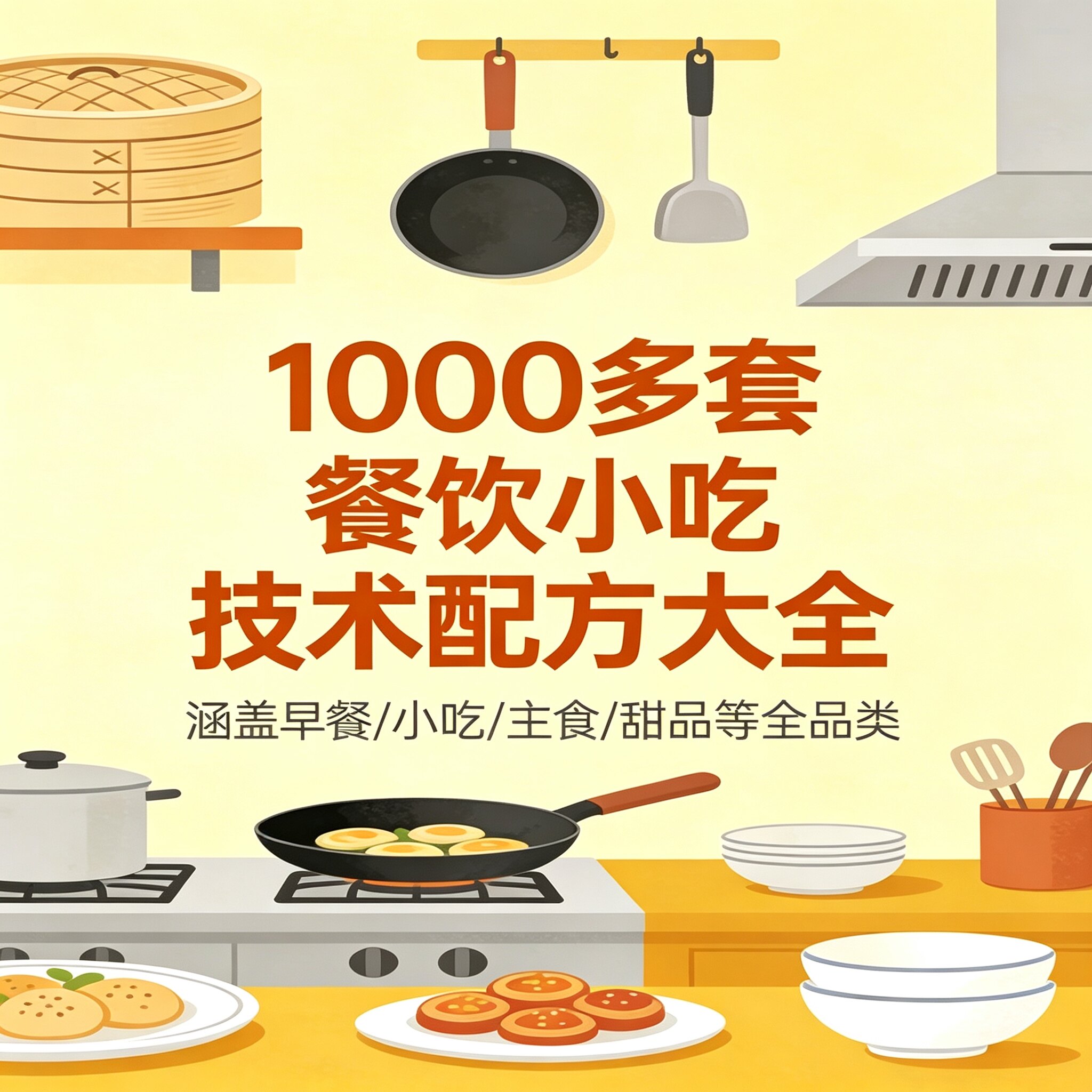 1000多套餐饮小吃技术配方大全早餐小吃主食甜品等轻松学做美食