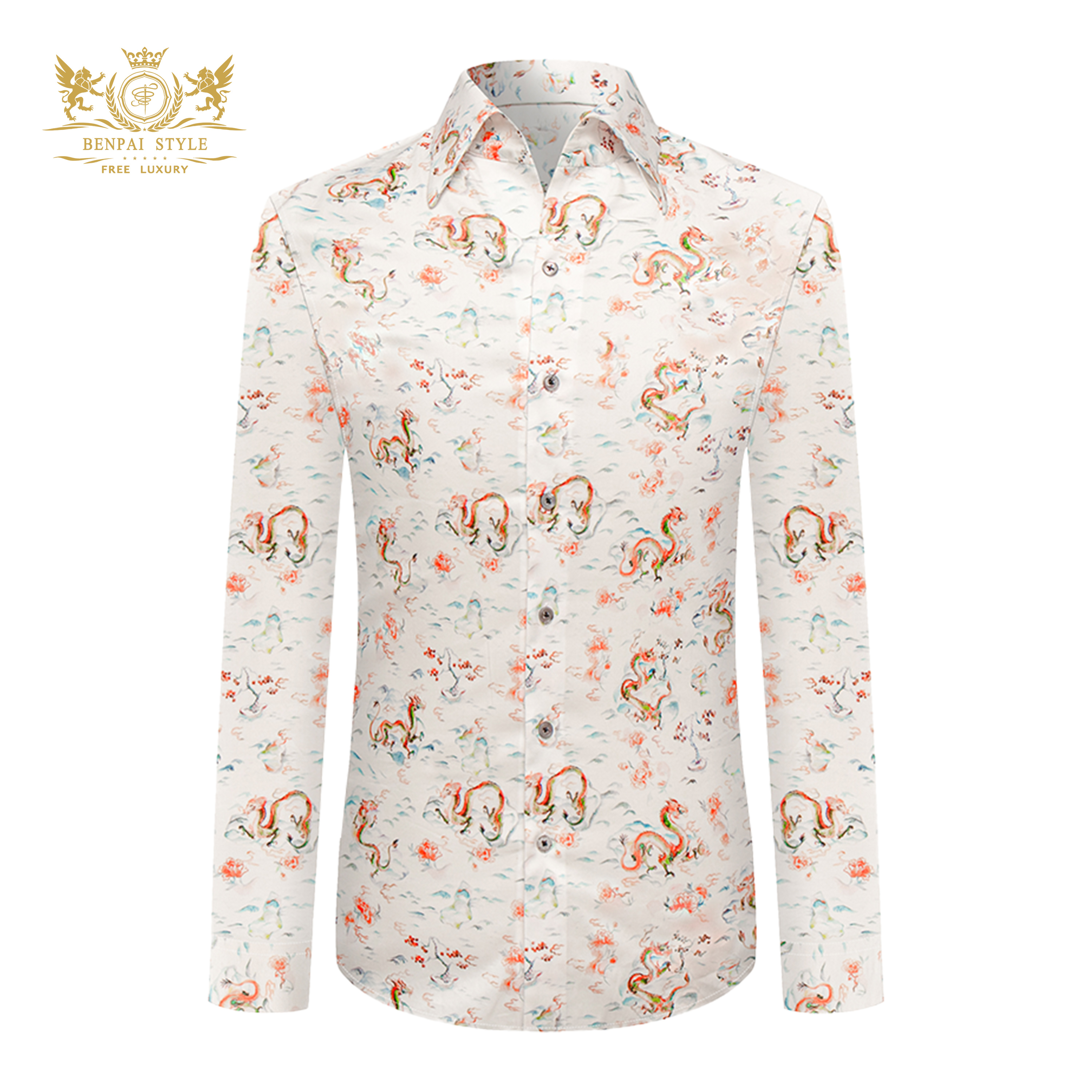 棉质面料，国风印花，高级定制工艺手工制作