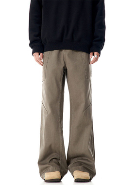 Z POCKET美式cleanfit工装裤美拉德潮牌男女百搭宽松休闲直筒裤子