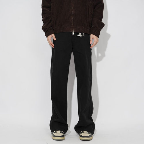 ZPOCKET水洗微喇直筒工装裤