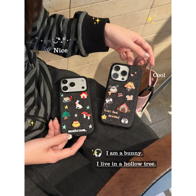 韩国早秋ins小众情侣款手机壳