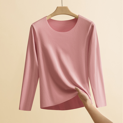 薄绒女士保暖内衣无痕单件上衣