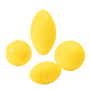 新品eetoys宜特宠物玩具发声橄榄球足球狗狗互动训练球法斗泰迪犬