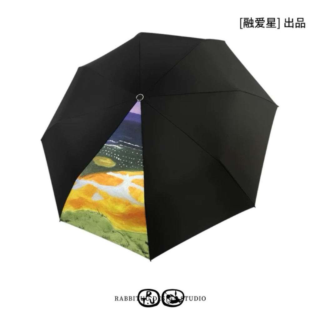 rabbituu双层【星星的孩子】公益联名自动雨伞防晒防紫外线折叠伞