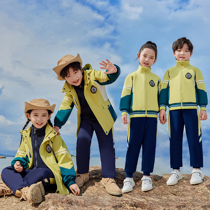 玩酷熊小学生校服春秋装优惠多多