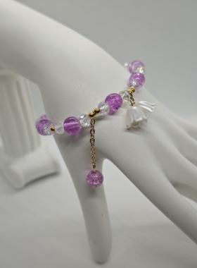 特惠装超仙铃兰花手链女清新甜美学生闺蜜生日礼物渐手串9.9四条