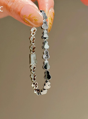 新中式碎冰冰小葫芦拼接手链轻奢小众高级感手链时尚百搭个性手饰