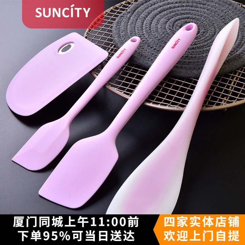 烘焙工具阳晨一体式硅胶翻蛋糕刮板抹刀拌奶油刮刀面糊搅拌勺