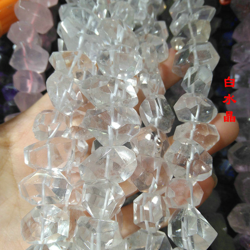 NATURAL STONE CUT BUCKET BEADS IRREGULAR PERFORATED BEADS PINK AND BLACK BLUE PURPLE GREEN WHITE AND YELLOW MORE THAN A DOZEN DIY JEWELRY