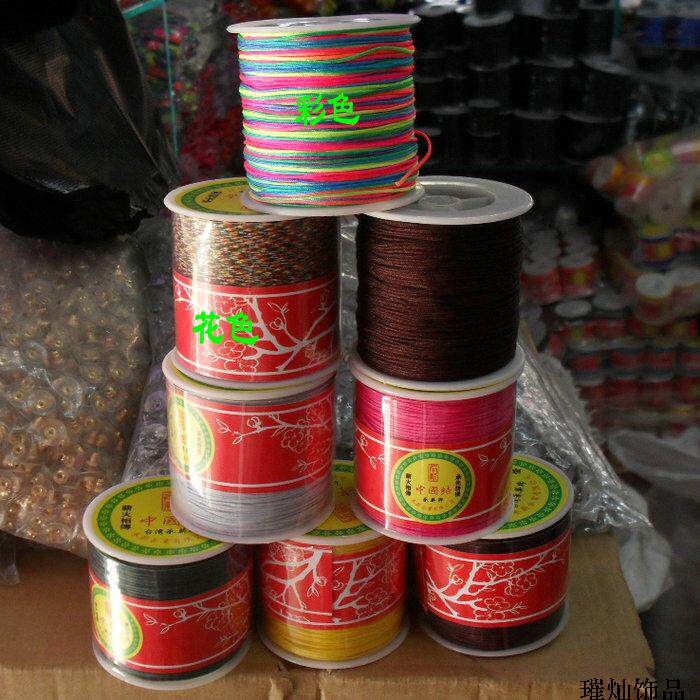 NO. 72  JADE THREAD MULTI-COLOR BRAIDED WIRE BRAIDED WIRE COLOR ROPE BRAIDED CHINESE KNOT DIY BEADED ROPE WIRE MATERIAL