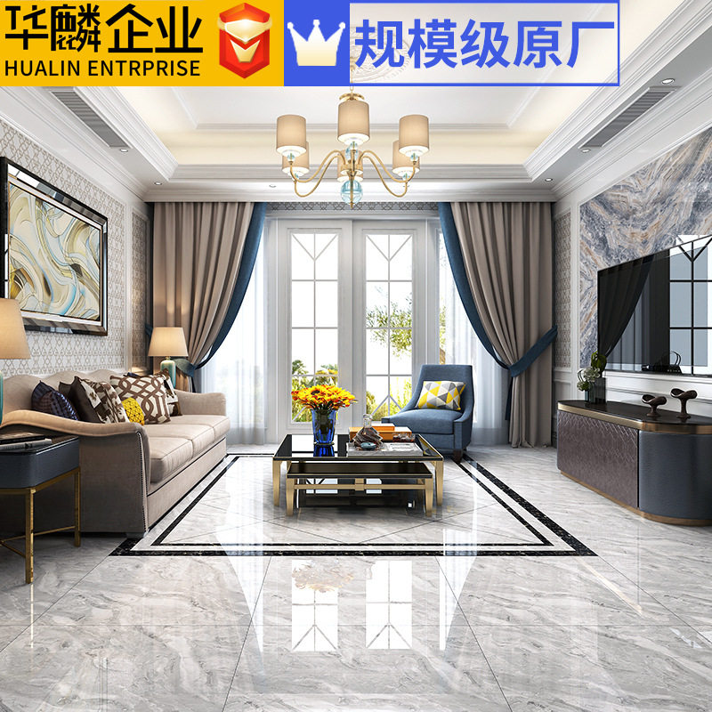 源头工厂瓷砖800*800 佛山华麟企业 负离子通体大理石地板砖 地砖