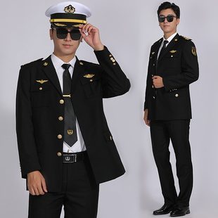 海员船员服装船长轮机长套装航海邮轮游艇西装工作服个性保安外套