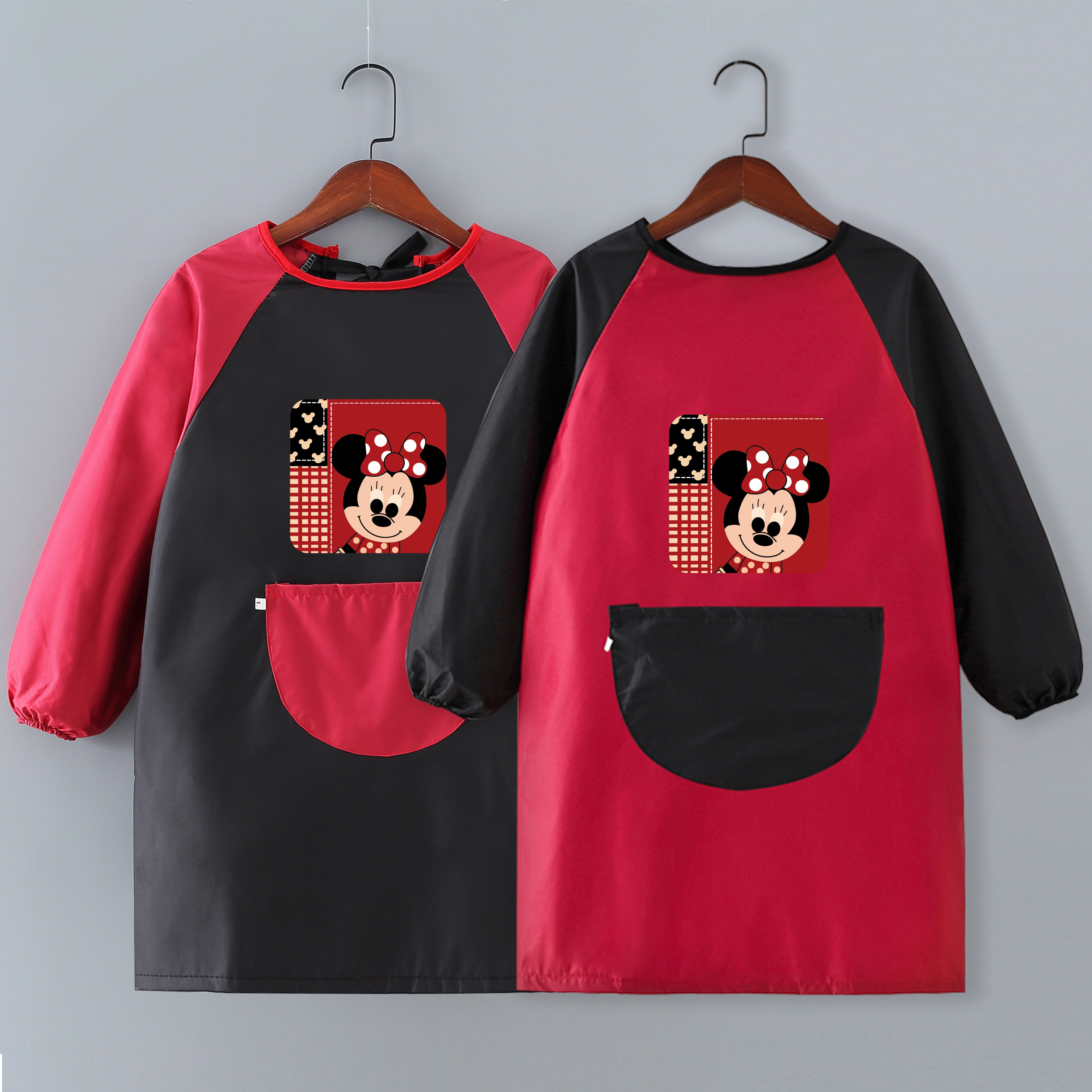 儿童防水长袖罩衣定制logo男女宝宝吃饭围裙幼儿园美术画画衣印字,家庭/个人清洁工具,围裙,淘宝优惠券,粉丝福利购,淘宝优惠卷